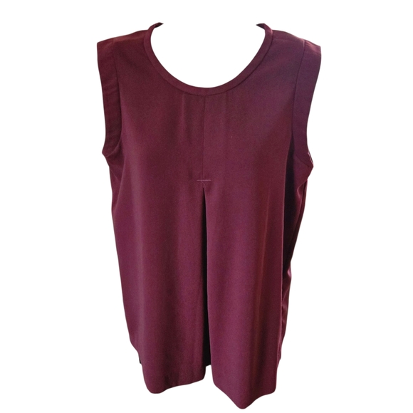 J. Crew Rich Burgundy Tank Top - Picture 2 of 8